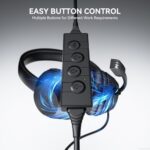 LEVN Headset with Mic, USB Headset with Microphone for PC - Image 3