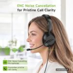 Acer Headset with Microphone for PC - ENC Noise Cancelling Headphones with Mic - Image 3
