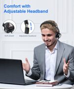 New bee USB Headset with Microphone for PC Computer Headset - Image 3