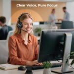 Wireless Headset with Mic for Work, Bluetooth 6.0 Headset with Microphone for PC - Image 3