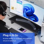 Bluetooth Headset, Wireless Headset with Microphone for PC - Image 3