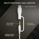 Over-Ear Wired Headphones with USB-C Adapter & 3.5mm Jack - Image 3