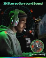 WESEARY Wireless Gaming Headset with Mic for Ps5, Ps4, PC - Image 3