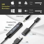 Wantek USB Computer Headset with Microphone for Laptop PC - Image 3