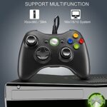 Xbox 360 Controller, USB Wired Gamepad Joystick with Improved Dual Vibration and - Image 3