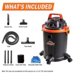 Armor All VO405P 0901 4 Gallon Wet/Dry Vac 2.0 Peak HP Shop Vacuum with Nozzles - Image 3