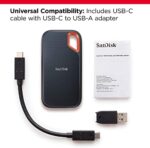 SANDISK 1TB Extreme Portable SSD (Old Model) - Up to 1050MB/s, USB-C - Image 3