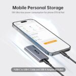 SSK 256GB SSD External Hard Drive, Portable SSD Up to 550MB/s Fast Solid State - Image 3