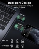KOOTION 32GB Dual USB-A & Type-C Flash Drive up to 100MB/s USB 3.2 Gen 1 - Image 3