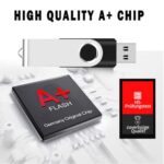 128MB Bulk Flash Drives 100 Pack, EASTBULL USB 2.0 Metal Flash Drives Bulk Thumb - Image 3