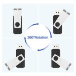 RAOYI 32GB USB 2.0 Flash Drive Swivel Metal Memory Stick Thumb Drive for Data - Image 3