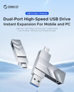 ORICO 64GB USB C Flash Drive, USB 3.2 Gen 1 Dual Drive 150MB/s - Image 3