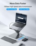 BENFEI Laptop Stand with USB C 7in1 Docking Station,HDMI 4K@60Hz,1*SD 1*Micro SD - Image 3