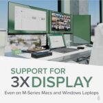 Plugable USB C Triple Display Docking Station with Laptop Charging - Image 3