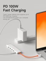 Hagibis USB-C Hub, 5 in 1 Multiport USB C Splitter Ultra Slim Heat Dissipation - Image 3