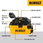 DEWALT DXV04T 4 Gallon Wet/Dry Shop Vacuum, 5 Peak HP Portable Corded Vac with - Image 3
