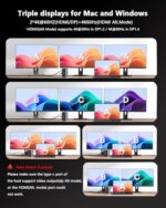 WAVLINK Docking Station 3 Monitors, Triple 4K@60Hz for MacBook - Image 3