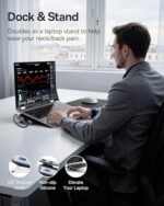 Baseus Laptop Docking Station Stand, 12 in 1 HUB Triple 4K Display, HDMI/DP - Image 3