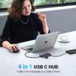 UGREEN USB C Hub 4 Ports, Multiple USB 3.2 Hub, 4x10Gbps Data Transfer - Image 3