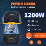VEVOR Shop Vac Wet and Dry Vacuum Cleaner 4 Gallon 5 Peak HP - Powerful Suction - Image 3