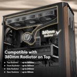Okinos Genuine Walnut Wood PC Case, Support 360mm Radiator on Top - Image 3
