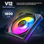 Okinos Aqua 6 Infinity, ATX PC Case, 3 × 120mm Infinity ARGB PWM Fans - Image 3
