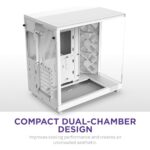 NZXT H6 Flow RGB Mid-Tower Airflow Case with 3 RGB Fans, Panoramic Glass Panels - Image 3