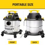 STANLEY Wet/Dry Vacuum SL18115, Stainless Steel Tank, 5 Gallon 4HP Shop Vacuum - Image 3