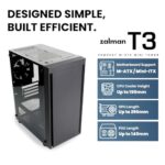 Zalman T3 MATX Micro-ATX Compact Desktop Computer PC Case - Image 3