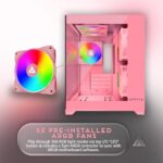 Apevia Prism-PK Dual Chamber Micro-ATX Case with 7X ARGB PWM Fans - Image 3