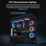 Lian Li Vector V100 ATX Mid-Tower PC Case-Tempered Glass-Black-V100X - Image 3
