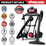 Shop-Vac 5761311 12-Gallon Wet/Dry Shop Vacuum, 6 Peak HP - Image 3