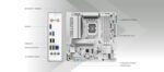 ASRock B860M Challenger WiFi White mATX Motherboard, Intel Core Ultra (Series 2) - Image 3