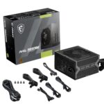 MSI MAG A650BE, Semi-Modular Compact 650W ATX Power Supply, 80+ Bronze - Image 3