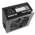 600W ATX Power Supply PSU, ESGAMING with 120mm Ultra Quiet Cooling Fan All - Image 3