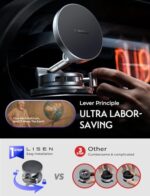 LISEN for 15W Magsafe Car Mount Charger, Magnetic Phone Holders for Your Car - Image 3