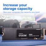Crucial P310 1TB SSD, PCIe Gen4 NVMe M.2 2280, Up to 7,100MB/s, for Laptop - Image 2