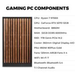 KOTIN Prebuilt Gaming PC RTX 5070 12GB, Ryzen 7 9700X, 32GB DDR5, 1TB SSD - Image 3