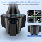 bokilino Cup Phone Mount for Car, [Upgraded Version] Universal Cup Phone Cradle - Image 3