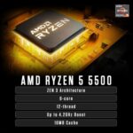 ZOTAC MEK Gaming PC Desktop, GeForce RTX 5060 8GB GDDR7, AMD Ryzen 5 5500 - Image 3