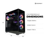 CyberPowerPC Gaming PC, AMD Ryzen 9 9900X, GeForce RTX 5070 12GB - Image 3