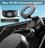 REOKILY 2026 Upgraded Vacuum Magnetic Car Phone Holder 360° Reinforced 96LBS - Image 3