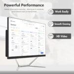 All-in-One Desktop Computer PC, 24" FHD Display Monitor I3-8100T Quad-Core - Image 3