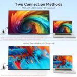 Kenowa 21.5" Large Portable Monitor FHD 1080P IPS 75Hz Frameless USB C HDMI - Image 3