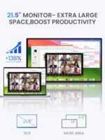 UPERFECT Portable Monitor 21.5", FHD 1080P 100Hz QLED 125% sRGB Gaming Monitor - Image 3