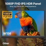 WGK 15.6 inch Portable Monitor 1080P FHD Travel Display HDMI/USB-C Compatible - Image 4