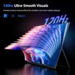 EVICIV Portable Monitor 18.5” 120Hz, 125% sRGB FreeSync 1ms Gaming Monitor - Image 3