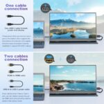 18.5 Inch Portable Monitor, FHD 120Hz IPS HDR 125% sRGB USB-C HDMI External - Image 3