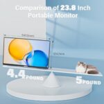 Innoview 23.8” 4K Large Portable Monitor, UHD (3840*2160) 100%sRGB IPS Speakers - Image 3