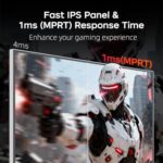 KTC 24 Inch 240Hz Gaming Monitor, FHD PC Computer Monitor, White, H24F7 - Image 3